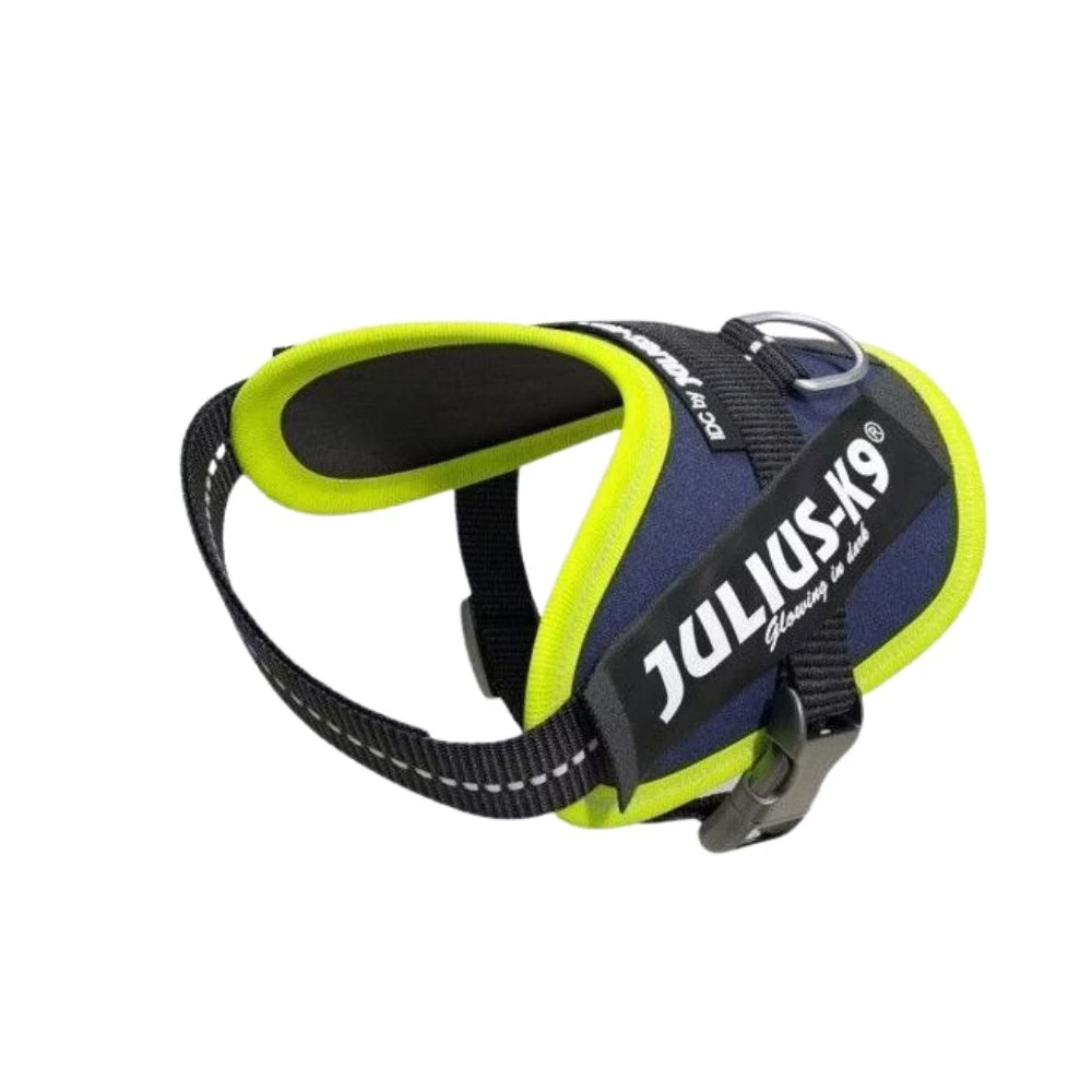 Julius K9 Harnais Julius IDC Power-K9 Bleu Jean Bords Fluo – Image 2