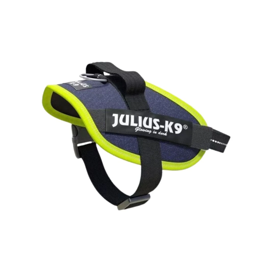 Julius K9 Harnais Julius IDC Power-K9 Bleu Jean Bords Fluo – Image 5