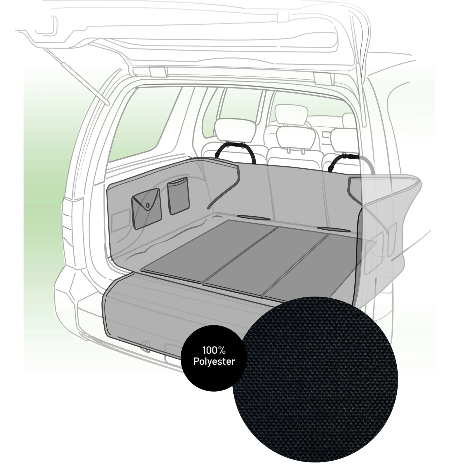 Flamingo Housse Pour Coffre De Voiture Moco Noir 163x125cm – Image 10