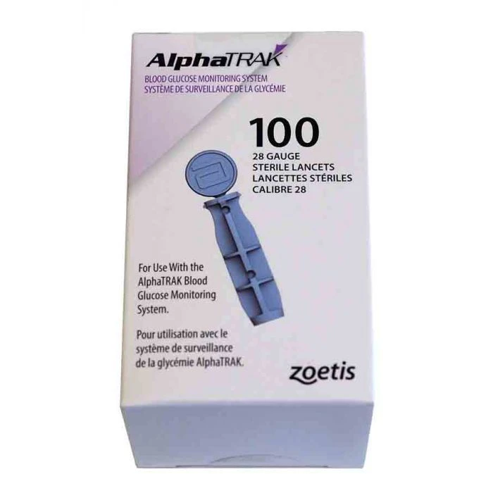ZOETIS Lancettes Stériles Alphatrak Calibre 28 - Boîte De 100