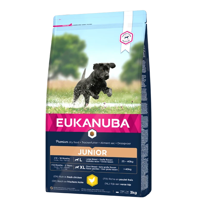 Eukanuba Junior Large Breeds Au Poulet Pour Chien - 15kg