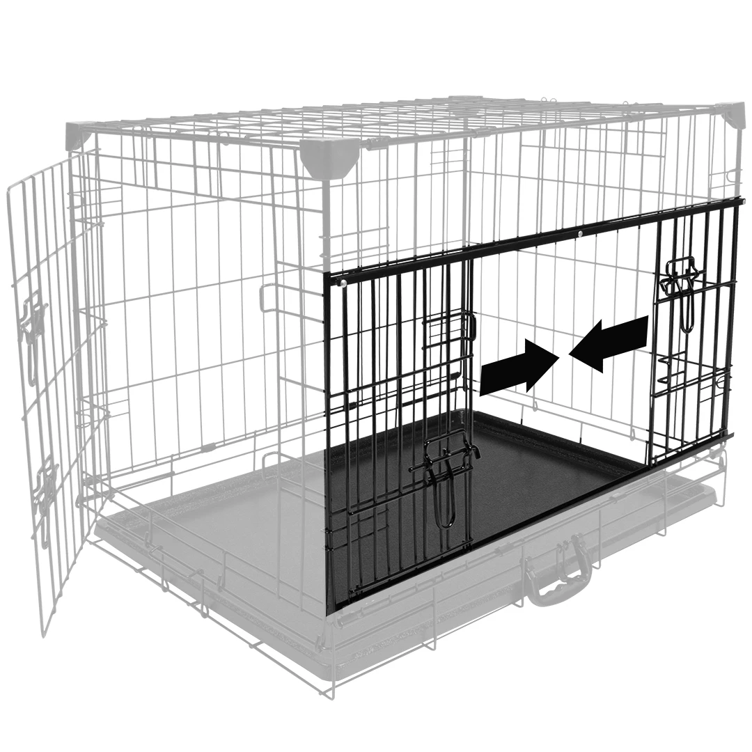 Cage Fer Ninja Edition Avec Porte Coulissante 91x61x69 Cm Noir – Image 4