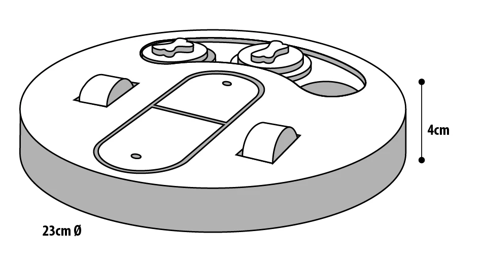 Flamingo Jouet Chien Wooden Brain Train Helios-23cm – Image 3