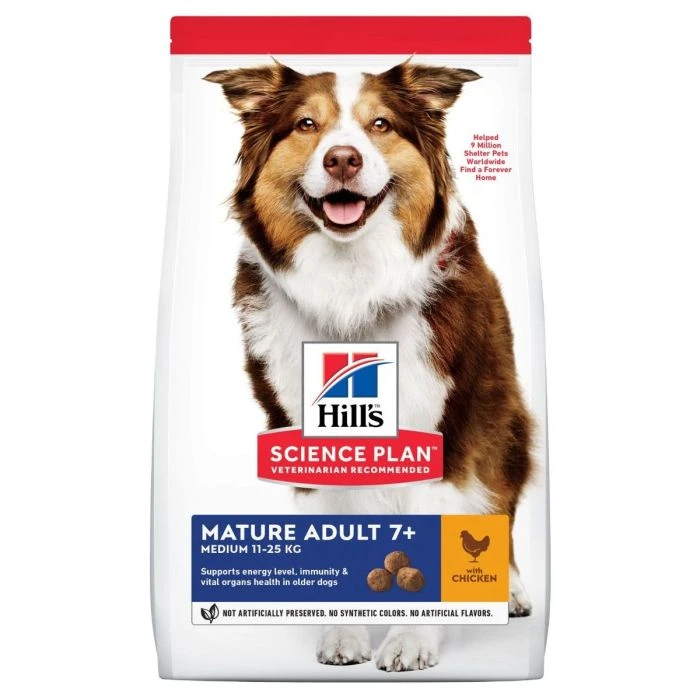 Hill's SP Chien Mature Adult 7+ Medium 2,5Kg Poulet