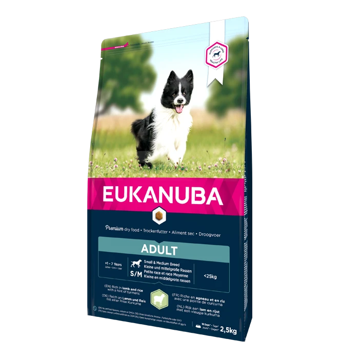 Eukanuba Adult Small/Medium Breed Pour Chien Agneau Et Riz 12kg