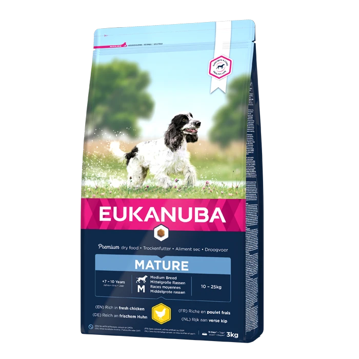 Eukanuba Mature Medium Breed Pour Chien 12kg