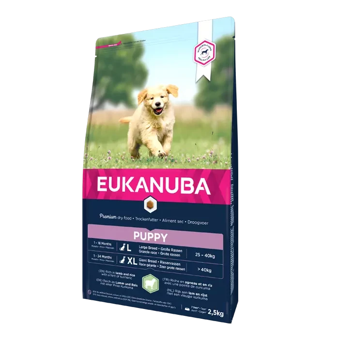 Eukanuba Puppy Large Breed Pour Chien Agneau & Riz 2,5kg