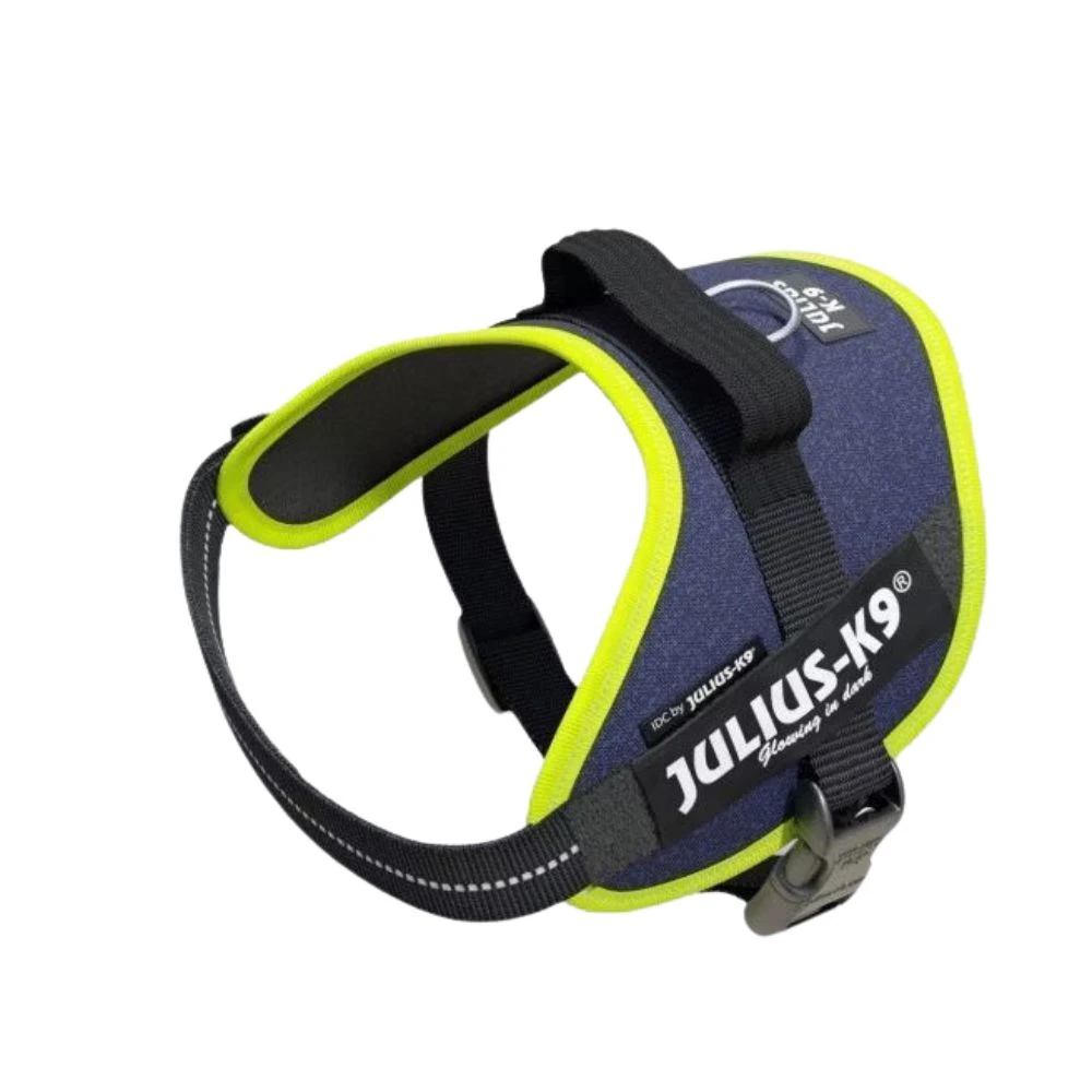 Julius K9 Harnais Julius IDC Power-K9 Bleu Jean Bords Fluo – Image 4